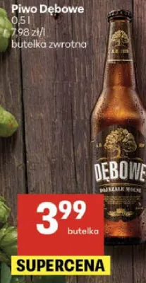 Piwo Dębowe promocja w Delikatesy Centrum