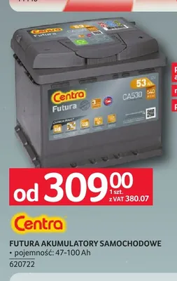 Akumulatory samochodowe Futura Centra promocja w Selgros