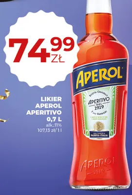 Likier Aperol Aperitivo 0,7 L promocja w Duży Ben