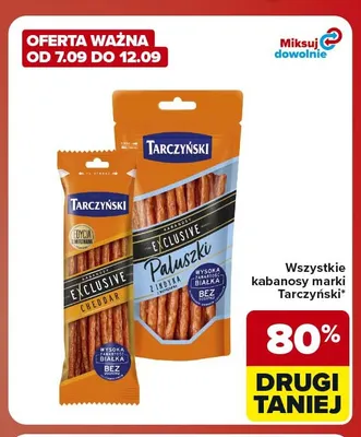 Kabanosy Exclusive Paluszki z indyka Tarczyński promocja w Carrefour Market