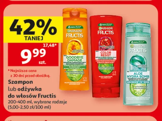 Szampon do włosów Garnier Fructis Color Resist promocja w Auchan