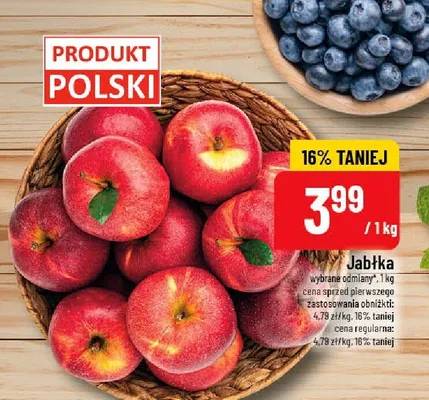 Jabłka promocja w POLOmarket