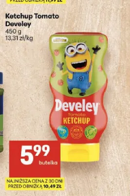 Ketchup Tomato Develey promocja w Delikatesy Centrum