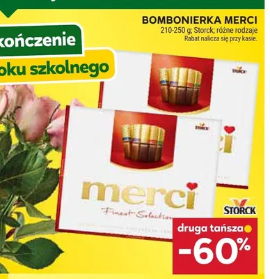 Bombonierka Merci promocja w Stokrotka