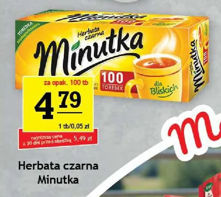 Herbata czarna Minutka promocja w Gram Market