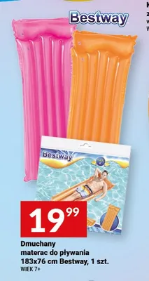 Dmuchany materac do pływania Bestway 183x76 cm promocja w Twój Market