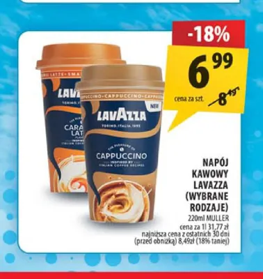 Napój kawowy Lavazza Cappuccino Muller promocja w Arhelan