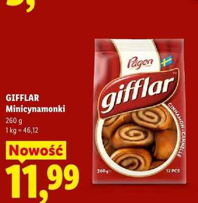 Minicynamonki Gifflar Pågen promocja w Lidl