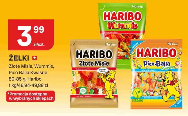 Żelki Haribo Złote Misie promocja w Chorten