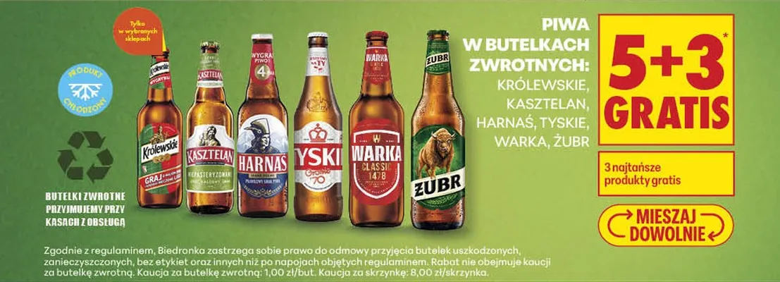 Piwo Perła Chmielowa Pils promocja w Biedronka