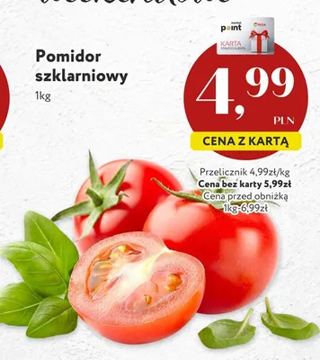 Pomidor szklarniowy promocja w Market Point
