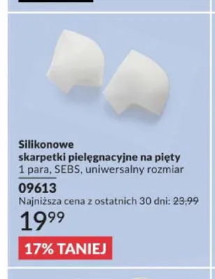 Silikonowe skarpetki pielęgnacyjne na pięty Footworks promocja w AVON