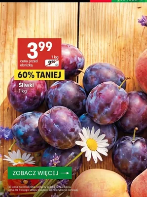 Śliwki promocja w Delikatesy Centrum