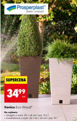 Donica Eco Wood kwadratowa promocja w Biedronka