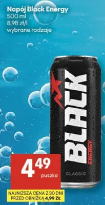 Napój Black Energy Classic promocja w Delikatesy Centrum