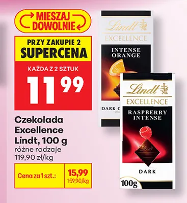 Czekolada Lindt Excellence Intense Orange promocja w Biedronka