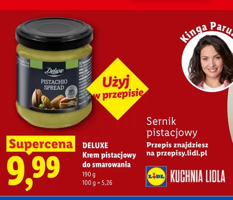 Krem pistacjowy do smarowania Deluxe promocja w Lidl