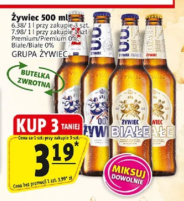 Piwo bezalkoholowe Żywiec Premium promocja w Prim Market