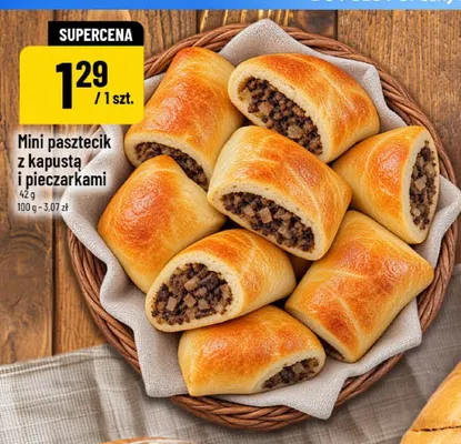 Mini pasztecik z kapustą i pieczarkami promocja w POLOmarket