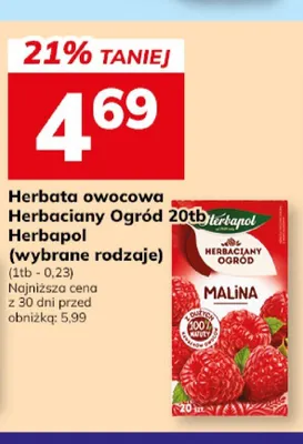 Herbata owocowa Herbaciany Ogród Herbapol promocja w Hitpol