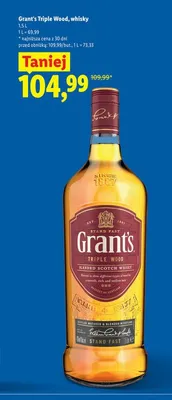 Whisky Grant's Triple Wood promocja w Lidl