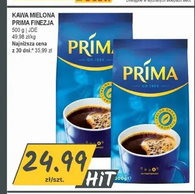 Kawa mielona Prima Finezja promocja w Słoneczko