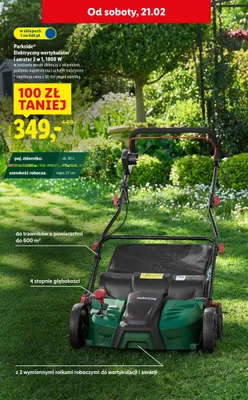 Elektryczny wertykulator i aerator 2 w 1, 1800 W promocja w Lidl