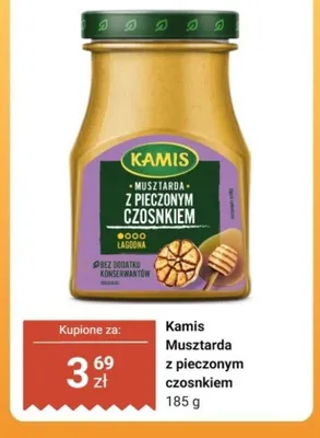 Musztarda Kamis z pieczonym czosnkiem promocja w Dino