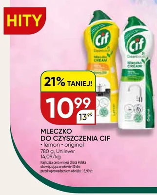 Mleczko do czyszczenia CIF promocja w Chata Polska