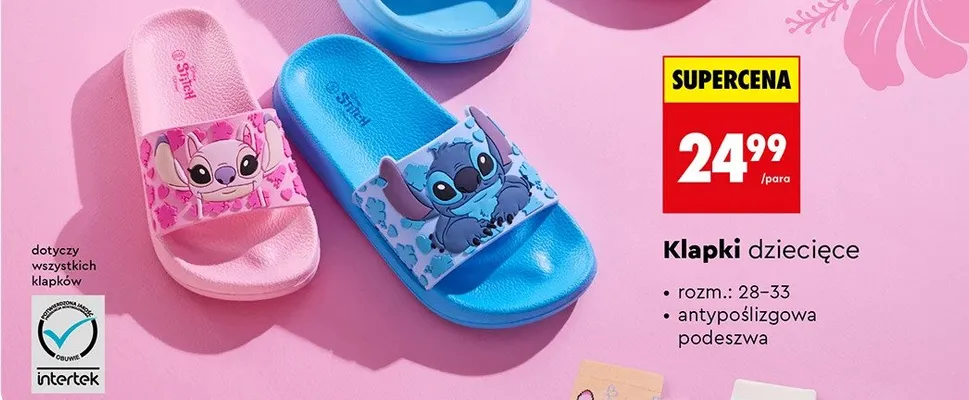 Klapki dziecięce promocja w Biedronka