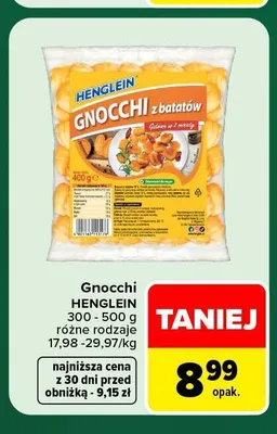 Gnocchi z batatów Henglein promocja w Carrefour