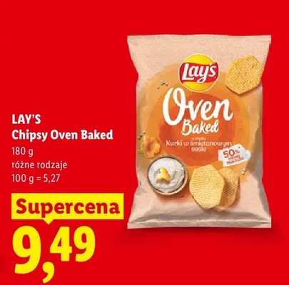 Chipsy Oven Baked Lay's promocja w Lidl