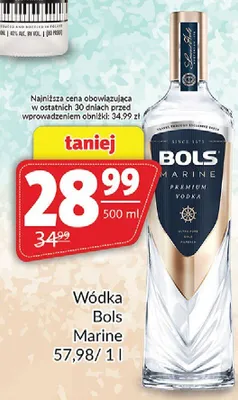 Wódka Bols Marine promocja w Prim Market