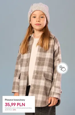 Płaszcz koszulowy promocja w Sinsay