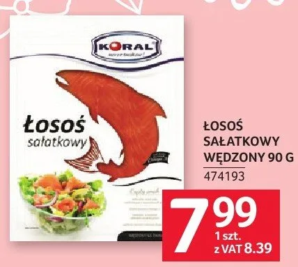 Łosoś sałatkowy wędzony promocja w Selgros