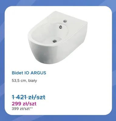 Bidet IO ARGUS promocja w Blu Salony Łazienek