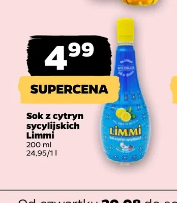 Sok z cytryn sycylijskich Limmi promocja w Netto