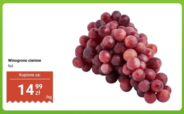 Winogrono ciemne promocja w Dino