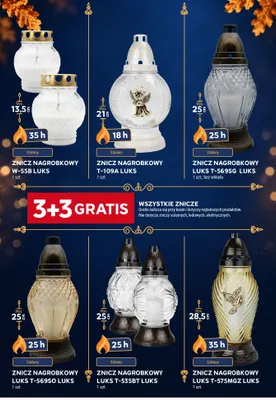 Znicz nagrobkowy W-55B Luks promocja w Stokrotka