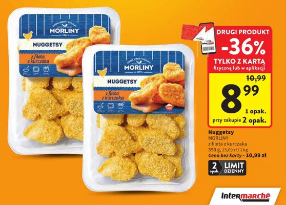 Nuggetsy z fileta z kurczaka promocja w Intermarche