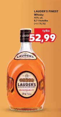 Whisky Lauder's Finest 40% promocja w Kaufland