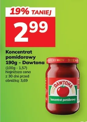 Koncentrat pomidorowy Dawtona promocja w Hitpol