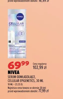 Serum odmładzające Nivea Cellular Epigenetics promocja w Drogerie Natura