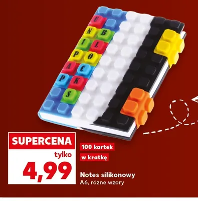 Notes silikonowy A6 promocja w Kaufland