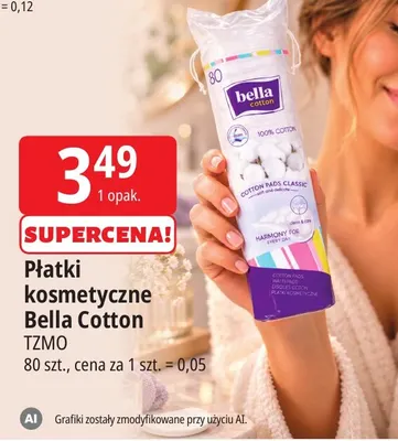 Płatki kosmetyczne Bella Cotton promocja w Leclerc