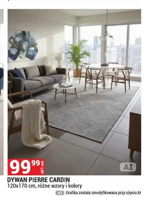 Dywan Pierre Cardin 120x170 cm promocja w Merkury Market