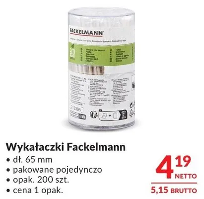 Wykałaczki Fackelmann promocja w Makro