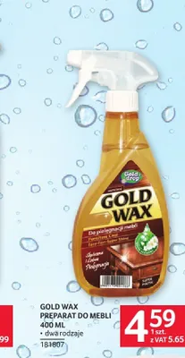 Preparat do mebli Gold Wax promocja w Selgros
