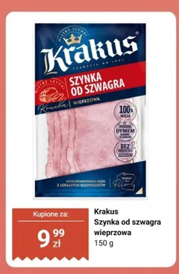 Szynka od szwagra wieprzowa Krakus promocja w Biedronka