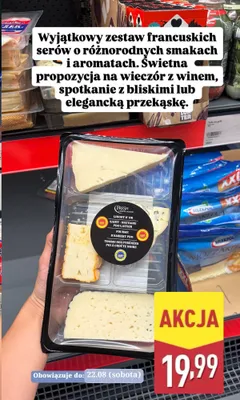 Zestaw serów francuskich Fresh Cheese Board promocja w Aldi